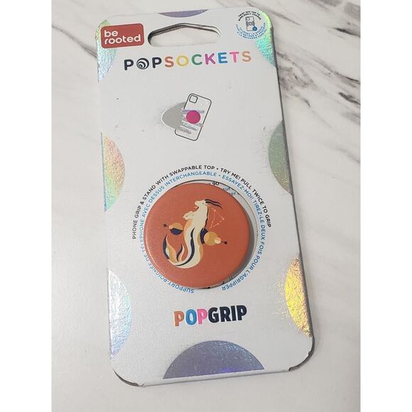 NEW‎ PopSockets Popgrip Phone Holder Stand CAPRICORN zodiac astrology sun moon - Picture 1 of 5